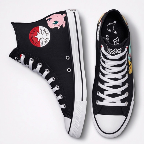 Converse x Pokémon Chuck Taylor All Star High Tops Youth Size 3 - Picture 8 of 11